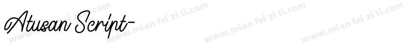Atusan Script字体转换